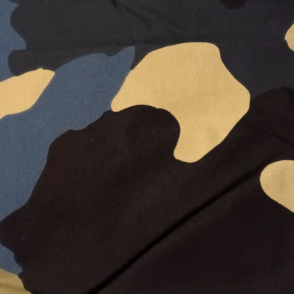 Pottery Barn Teen Blue Camouflage Full Flat Sheet